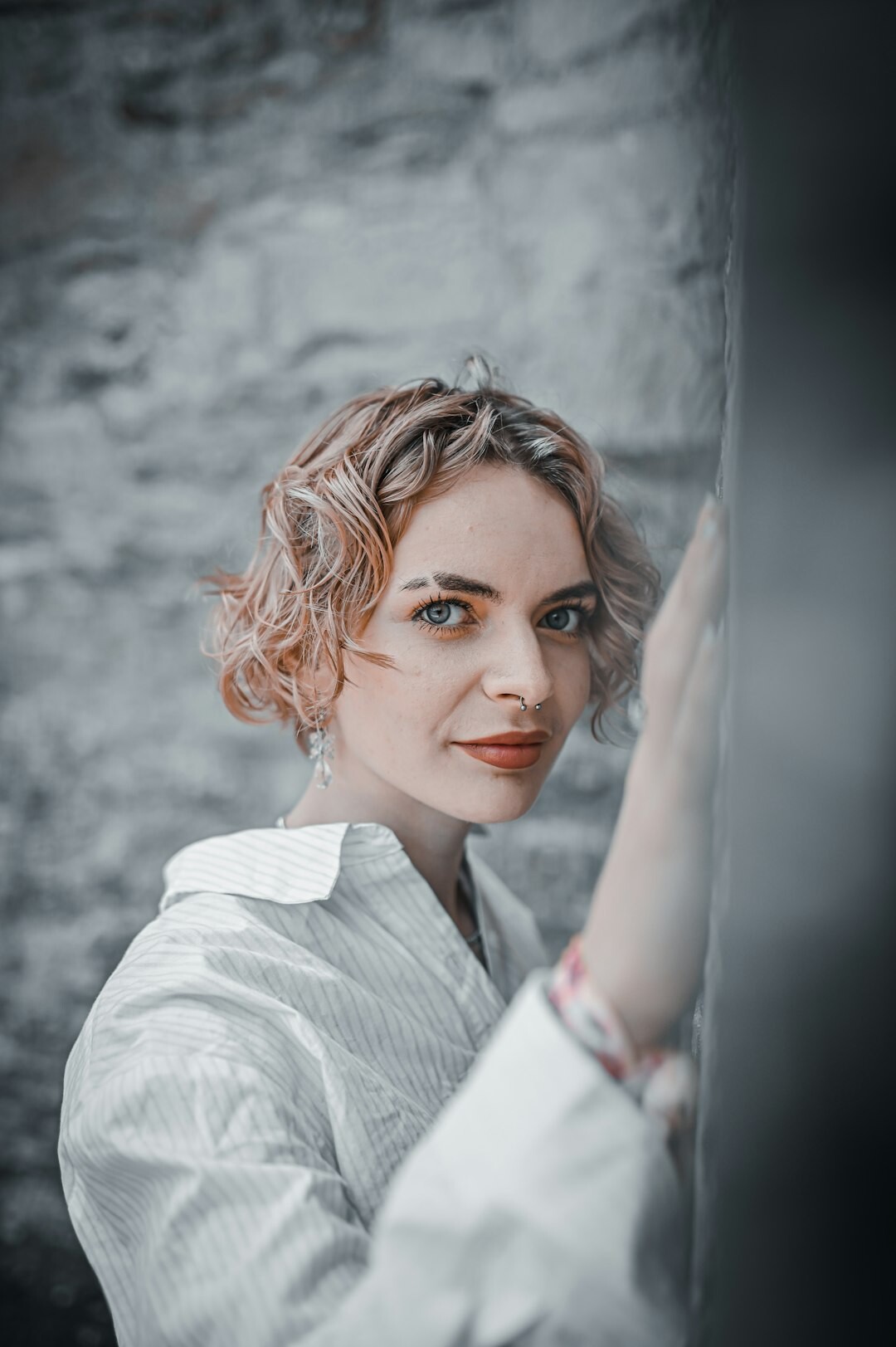 Studio portrait of a Swiss woman in her forties, editor