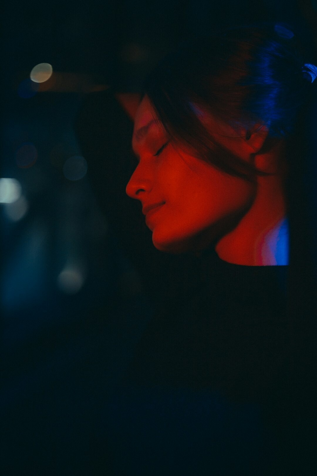 Studio portrait of a young French woman graphic designer