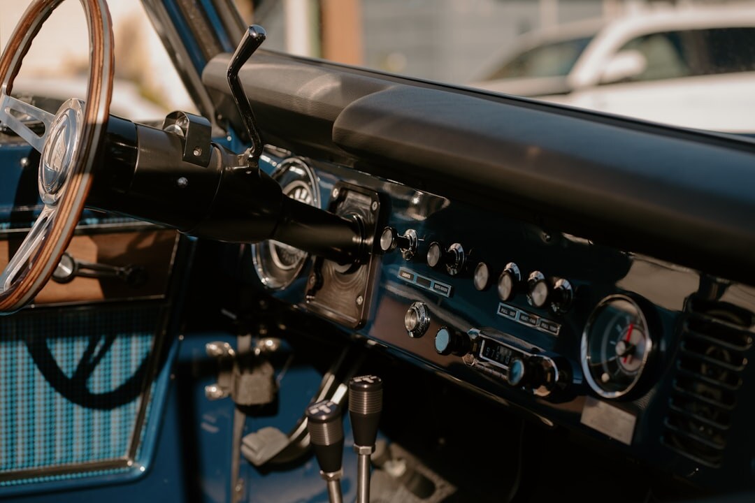 retro car advertisement
